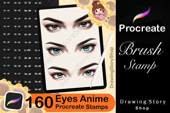 160 Procreate Eyes Stamp Brushes – A Game-Changer for Digital Artists