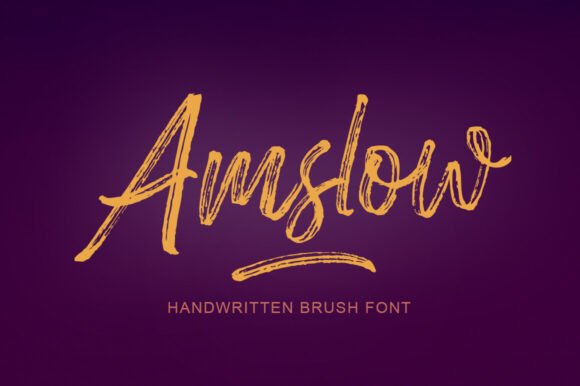 Amslow: A Casual Brush Script for Creative Expression