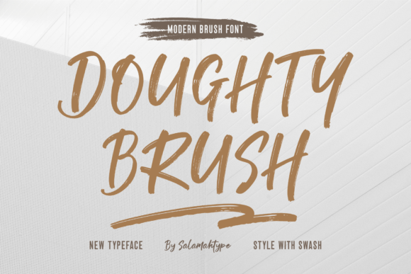 Doughty Brush: A Modern Typeface with Handcrafted Appeal