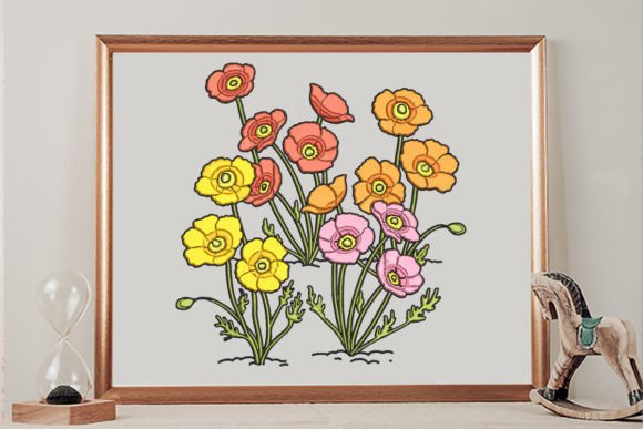 Embracing Nature in Design: The Rise of Beautiful Colorful Wildflower Bushes Embroidery
