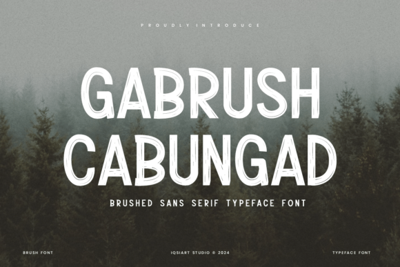 Gabrush Cabungad: A Bold and Artistic Brushed Sans Serif Font