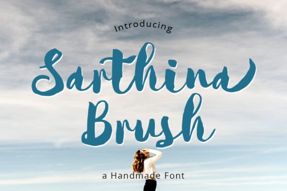 Introducing Sarthina: The Artistry of Brush-Lettered Typography Redefined