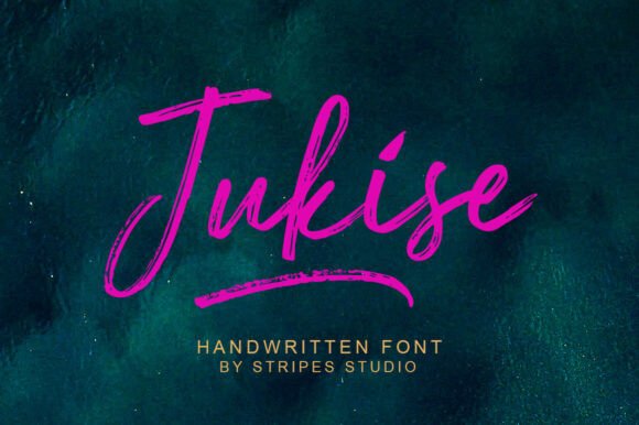 Jukise Brush: A Quirky, Hand-Brushed Script Font for Real-World Design