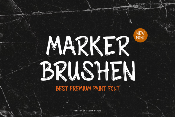 Marker Brushen: A Versatile Handwritten Font for Creative Design