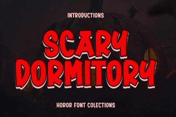 Scary Dormitory Font: Halloween Design Made Easy