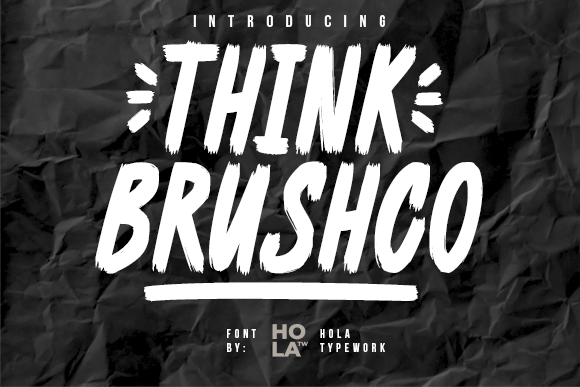 Think Brushco: A Textured Font That Elevates Visual Storytelling