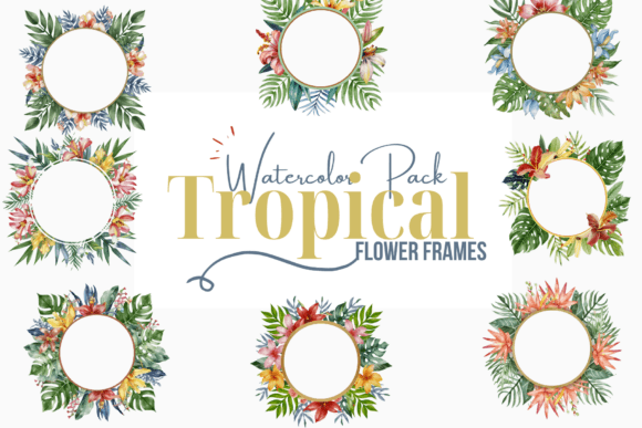 Tropical Flower Frames Watercolor Pack: A Practical Evaluation