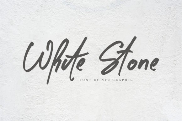 White Stone: A Hand-Brushed Script Font for Creative Impact