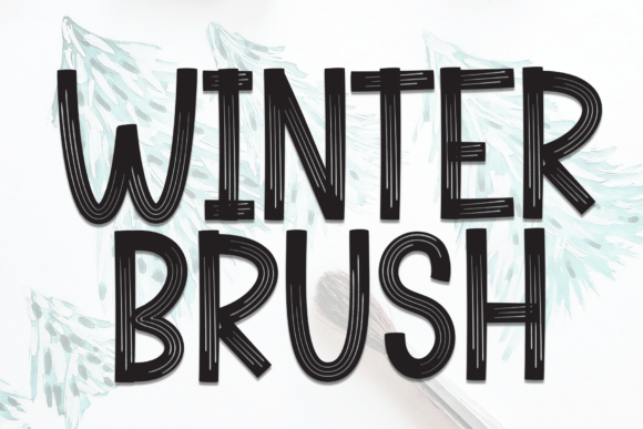 Winter Brush: A Playful Font for Creative Designs