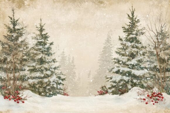 Winter Wonderland Landscape Featuring: A Visual Masterpiece for Seasonal Design